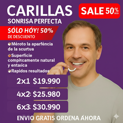 OFERTA DE HOY!⌛CARILLAS DENTALES ADAPTABLES 2X1 +ENVIO GRATIS🏡🚚